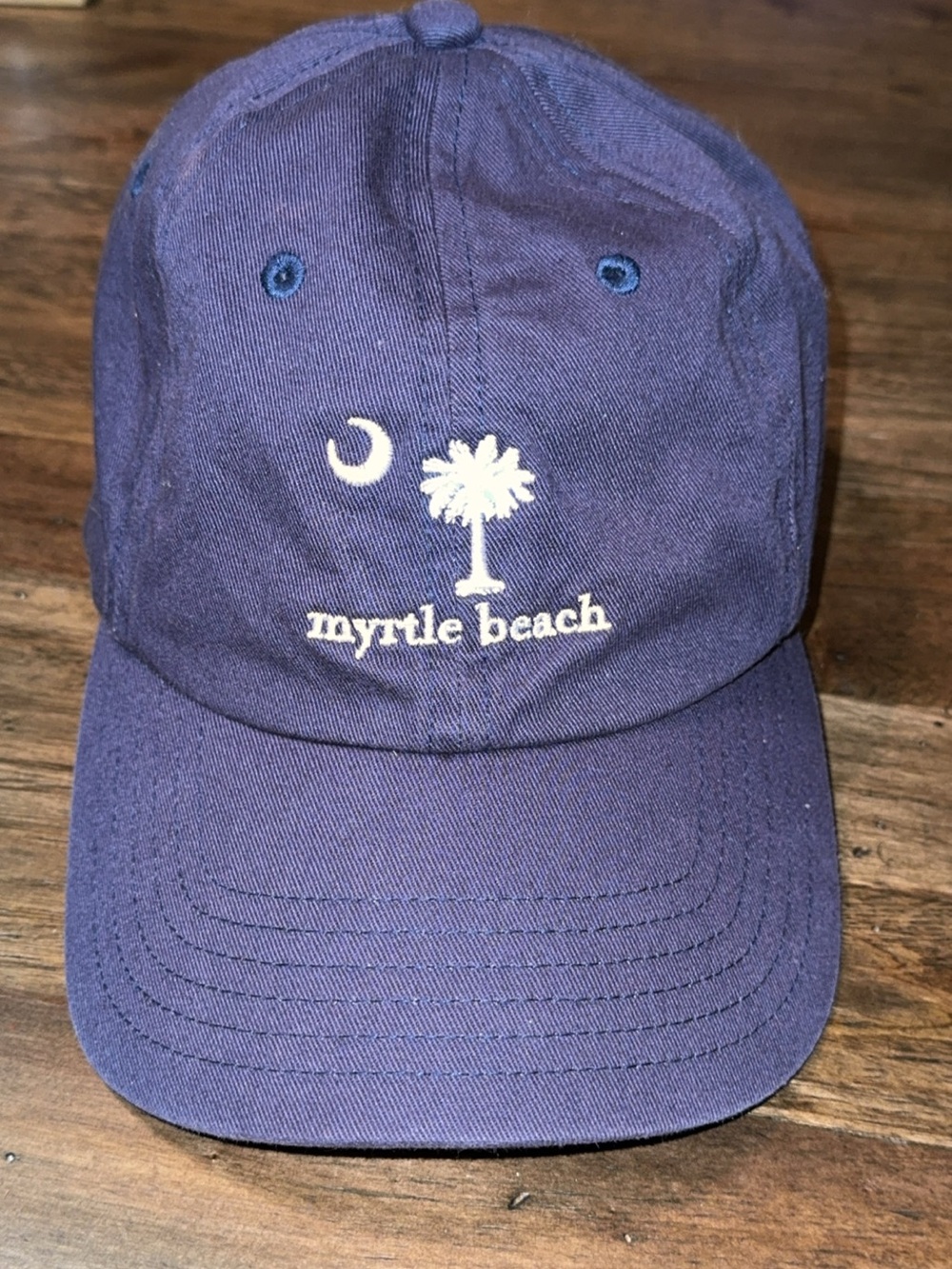 vineyard vines navy blue adjustable 100% cotton Myrtle beach Sc cap hat